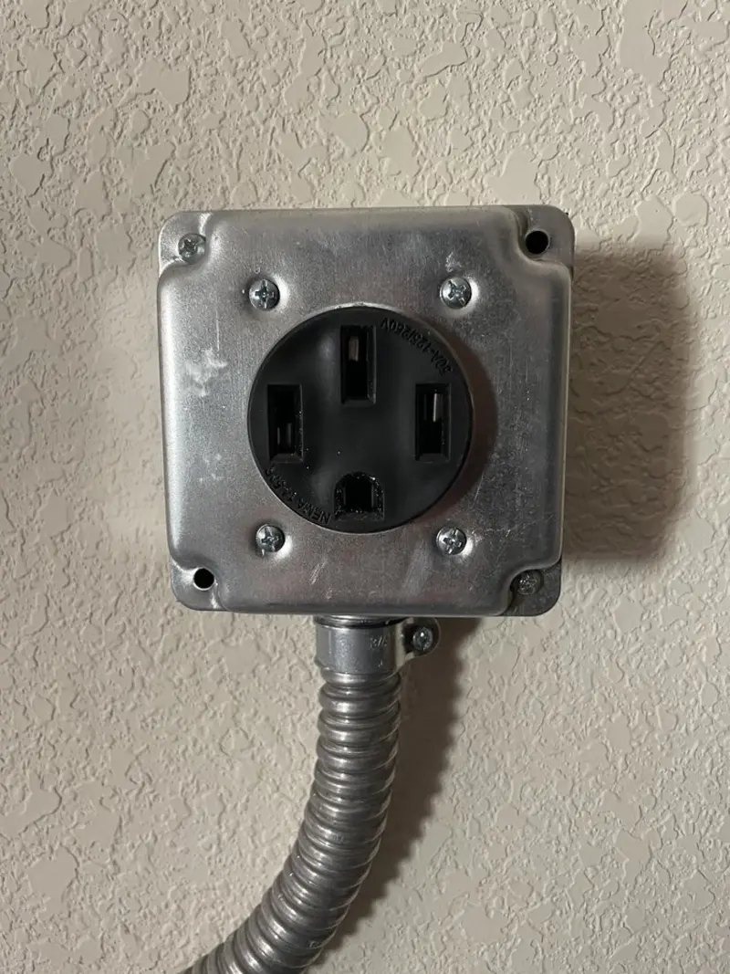 NEMA 14-50 outlet installed for Electrical Panel Upgrade in Valrico